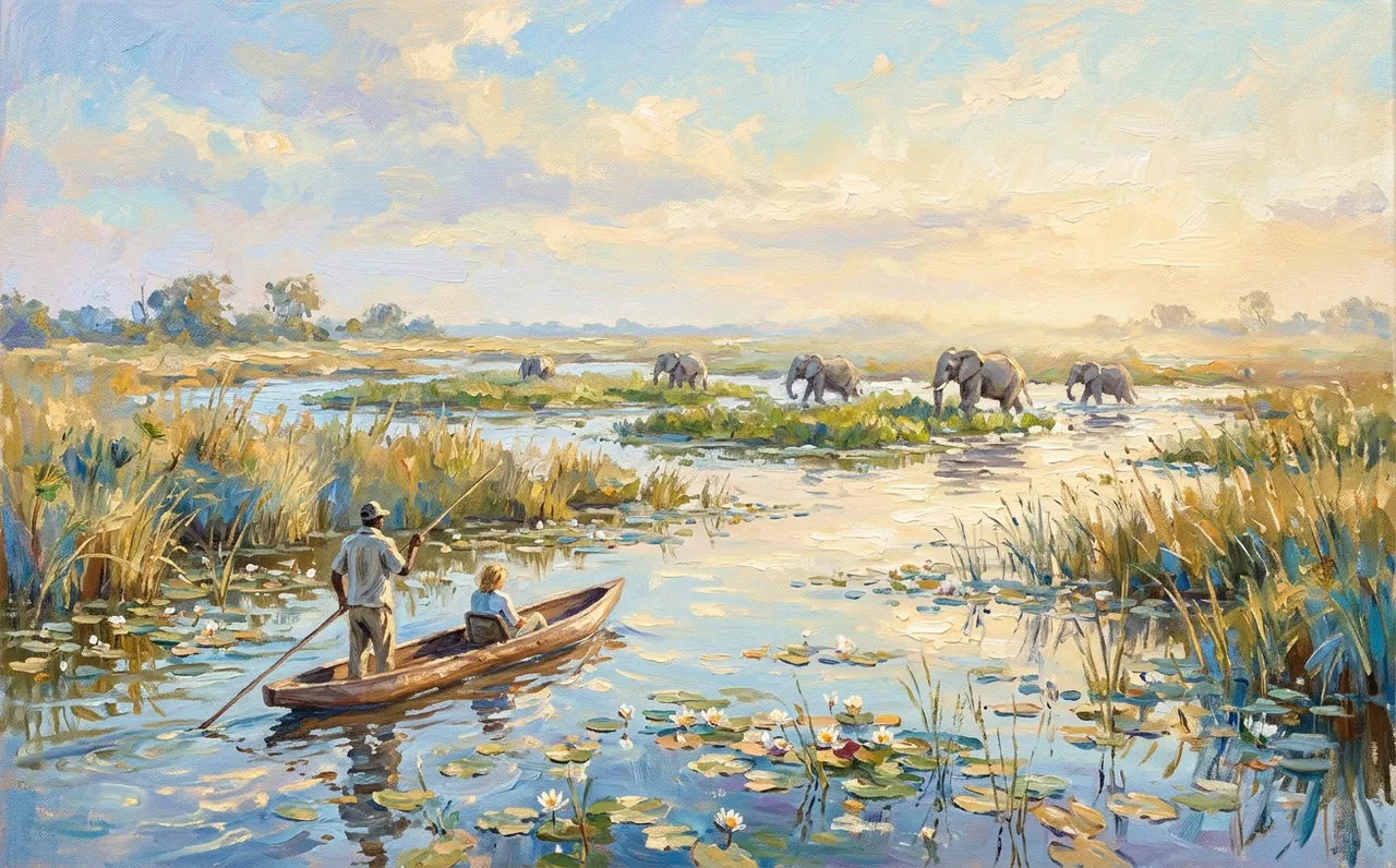 Wildlife in the Okavango Delta, Botswana